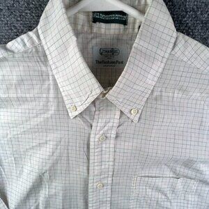 Gitman Bros For Fashion Post Louisville Button Up Shirt 16 34 Check USA Made